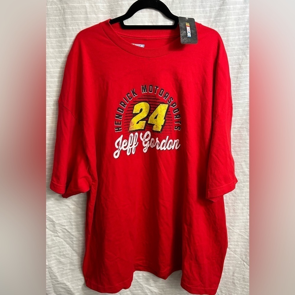 NWTs Nascar Men’s 24 Jeff Gordon Short Sleeves T-Shirt Red Size 4XL